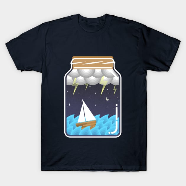 Sea in a bottle T-Shirt by guidogokraw